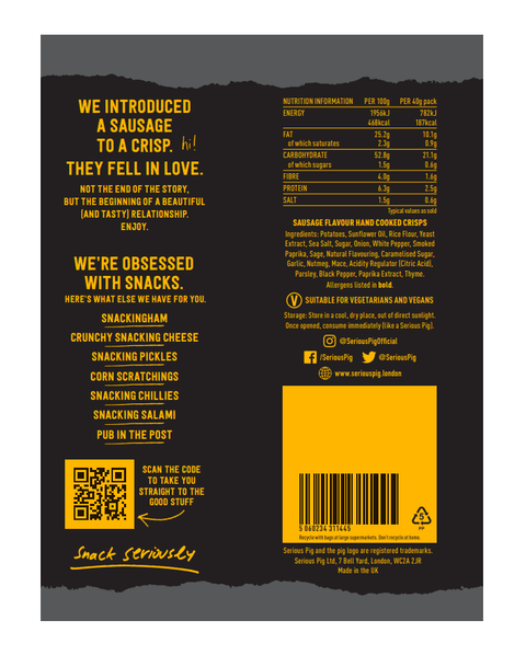 Sausage Flavour Crisps - THWC Ltd