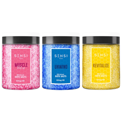 Sensi CBD 1000mg CBD Infused Bath Salts - 700g - THWC Ltd