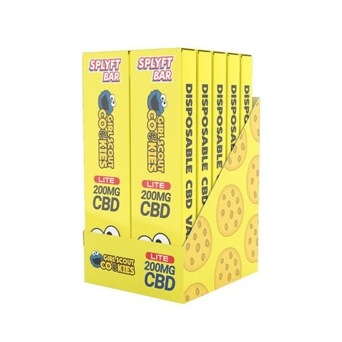 SPLYFT BAR LITE 200mg Full Spectrum CBD Disposable Vape - 12 flavours - THWC Ltd