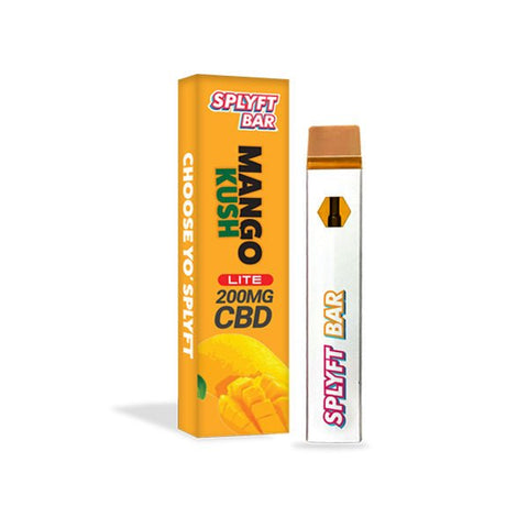 SPLYFT BAR LITE 200mg Full Spectrum CBD Disposable Vape - 12 flavours - THWC Ltd