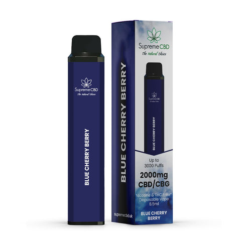 Supreme CBD 2000mg Disposable Vape - Various Flavours - THWC Ltd