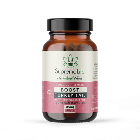 Supreme CBD Turkey Tail Vegan Capsules - Boost - THWC Ltd