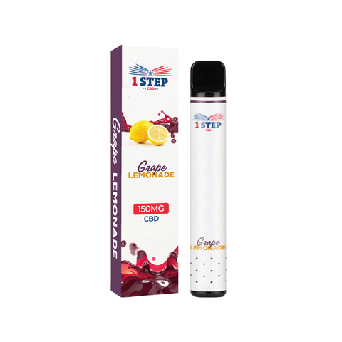 1 Step 150mg CBD Disposable Vape Device - THWC Ltd