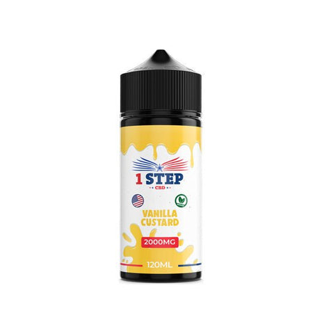 1 Step CBD 2000mg CBD E-liquid 120ml - The Hemp Wellness Centre