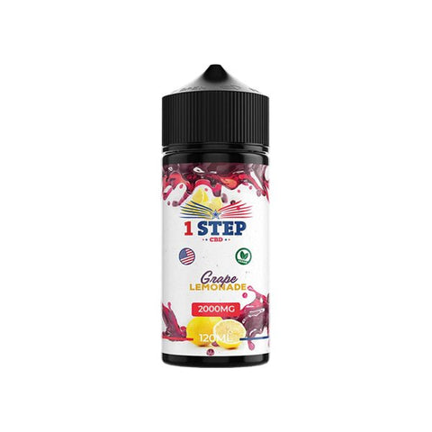 1 Step CBD 2000mg CBD E-liquid 120ml - The Hemp Wellness Centre