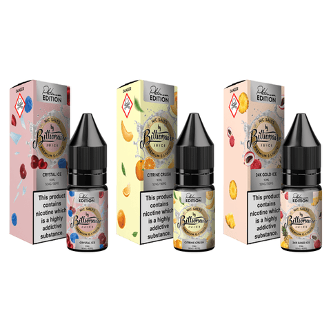 10mg Billionaire Juice Platinum Edition 10ml Nic Salts (50VG/50PG) - The Hemp Wellness Centre