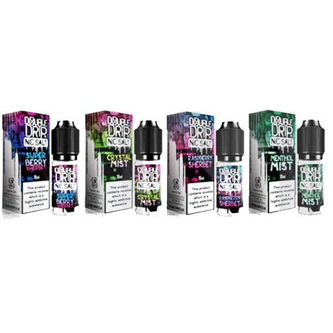 10MG Double Drip 10ML Flavoured Nic Salts E Liquid - THWC Ltd