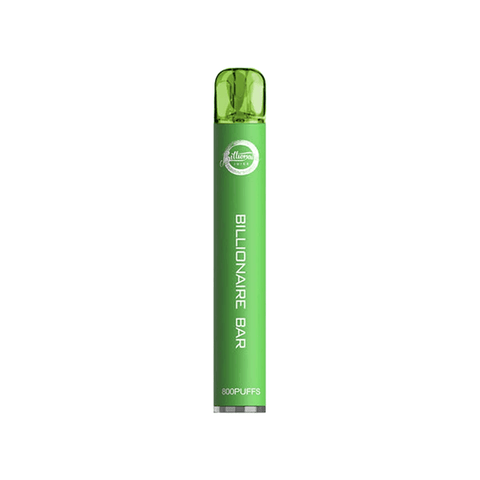 20mg Billionaire Bar 800 Disposable Vape Device 800 Puffs - The Hemp Wellness Centre