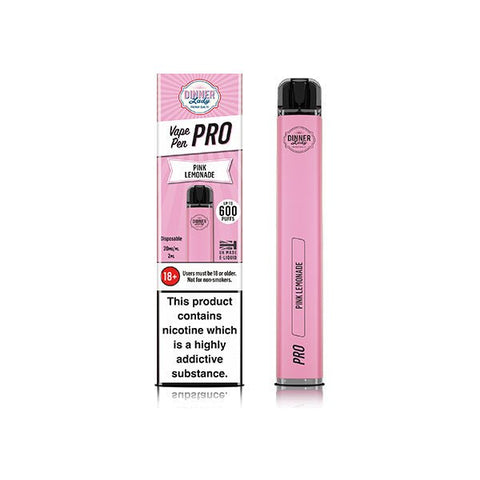 20mg Dinner Lady Vape Pen Pro Disposable Vaping Device 600 Puffs - The Hemp Wellness Centre