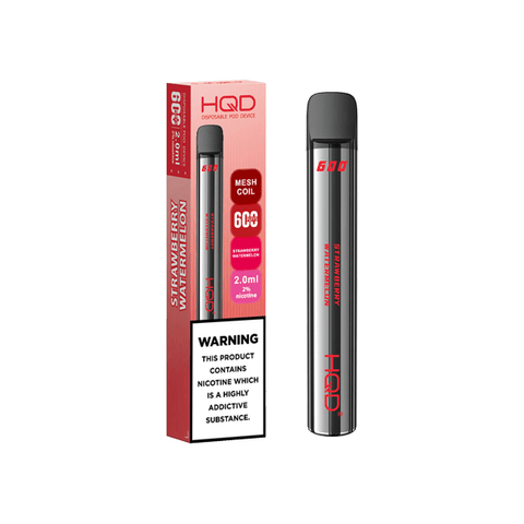 20mg HQD 600 Disposable Vape Device 600 Puffs - The Hemp Wellness Centre