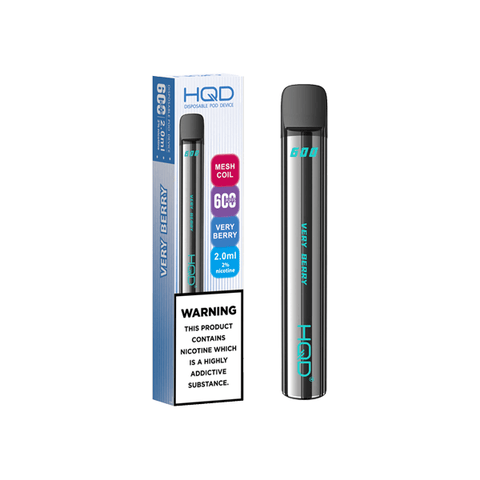 20mg HQD 600 Disposable Vape Device 600 Puffs - The Hemp Wellness Centre