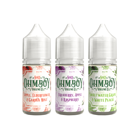 20mg Ohm Boy Volume II 10ml Nic Salt (50VG/50PG) - The Hemp Wellness Centre