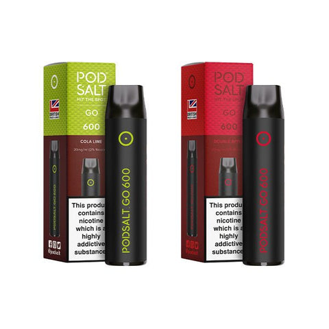 20mg Pod Salt Go 600 Disposable Vape Device 600 Puffs - The Hemp Wellness Centre