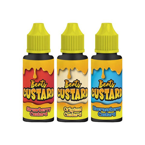 Berts Custard 120ml Shortfill 0mg (70VG/30PG) - The Hemp Wellness Centre