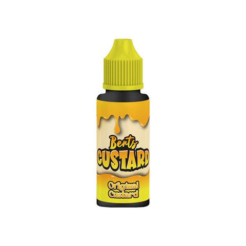 Berts Custard 120ml Shortfill 0mg (70VG/30PG) - The Hemp Wellness Centre