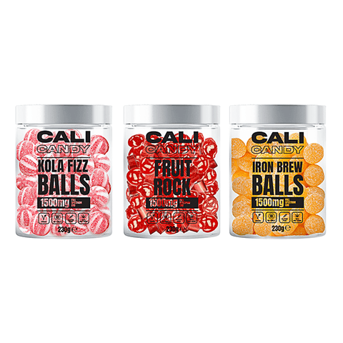 CALI CANDY MAX 1500mg Full Spectrum CBD Vegan Sweets - 10 Flavours - THWC Ltd