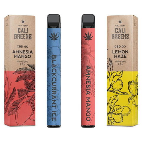 Cali Greens CBD GO Disposable Vape Pen 150mg (2.5ml) - The Hemp Wellness Centre