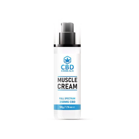CBD Embrace 250mg Full Spectrum CBD Muscle Cream - 50g - The Hemp Wellness Centre