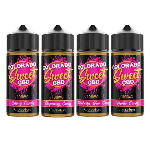 Colorado Sweet 1000mg CBD Vaping Liquid 100ml (50PG/50VG) - The Hemp Wellness Centre