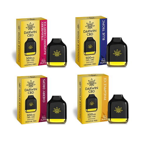 Darwin 500mg CBD + CBG Cube Disposable 700 Puffs - THWC Ltd