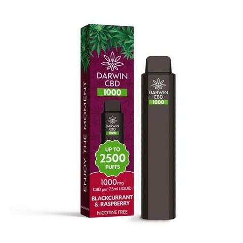 Darwin CBD 1000 Disposable Vape Device 2500 Puffs - The Hemp Wellness Centre