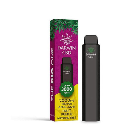 Darwin The Big One 2000mg CBD Disposable Vape Device 3000 Puffs - The Hemp Wellness Centre