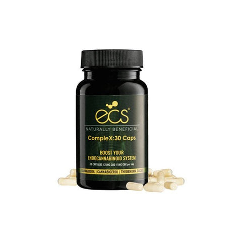 ECS® CompleX Capsules - 30 Caps - 30mg CBD Per Capsule - The Hemp Wellness Centre