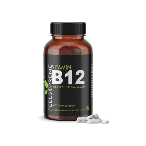Feel Supreme 1000mcg Vitamin B12 Methylcobalamin Tablets - 60 Tabs - The Hemp Wellness Centre
