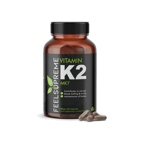 Feel Supreme 6000ug Vitamin K2 MK7 Capsules - 60 Caps - The Hemp Wellness Centre