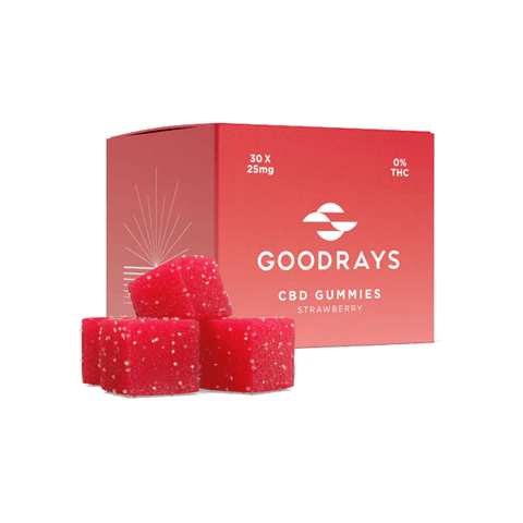 Goodrays 750mg CBD Gummies - 30 Pieces - The Hemp Wellness Centre