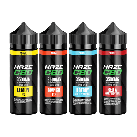 Haze 3500mg CBD E-Liquid 100ml (50VG/50PG) - THWC Ltd