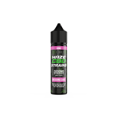 Haze CBD Strains 3000mg CBD E-Liquid 50ml Shortfill 0mg (50VG/50PG) - The Hemp Wellness Centre