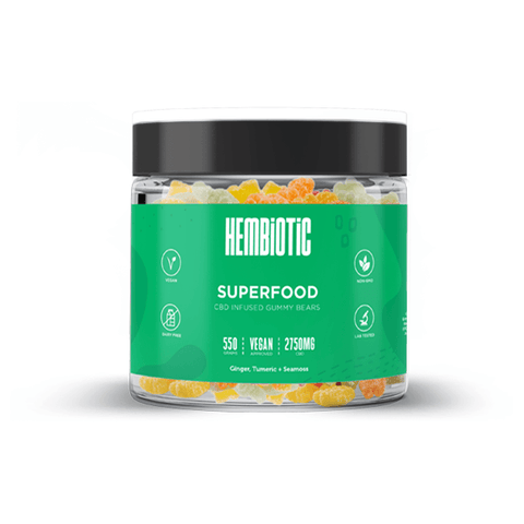 Hembiotic 2750mg Bulk CBD Gummy Bears - 550g - The Hemp Wellness Centre