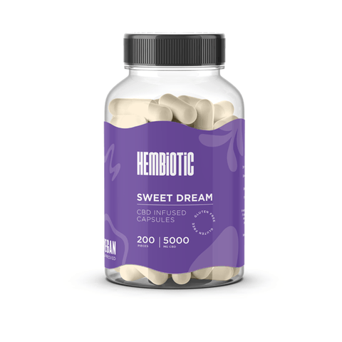 Hembiotic 5000mg Bulk CBD Capsules - 200 Caps - The Hemp Wellness Centre