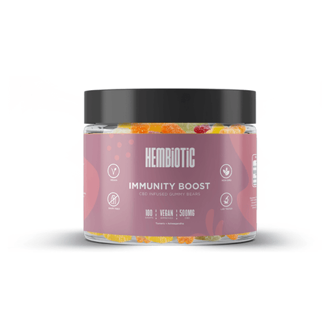 Hembiotic 500mg CBD Gummy Bears - 100g - The Hemp Wellness Centre