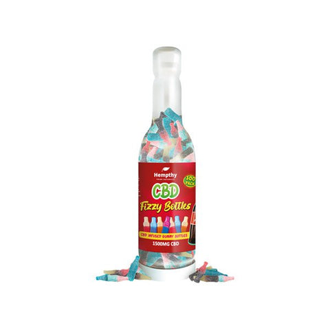 Hempthy 1500mg CBD Fizzy Bottles Gummy Mix - 300 Pieces - THWC Ltd