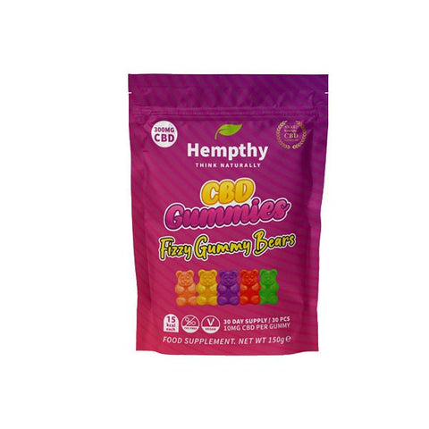 Hempthy 300mg CBD Gummies 30 Ct Pouch - The Hemp Wellness Centre