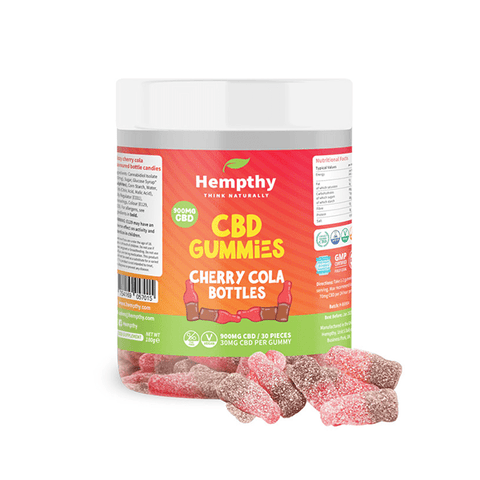 Hempthy 900mg CBD Cherry Cola Bottles - 30 Pieces - THWC Ltd