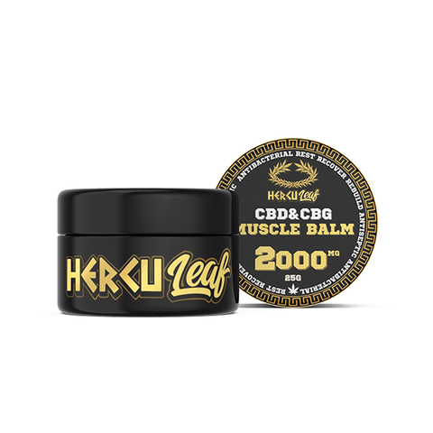 HercuLeaf 2000mg CBD & CBG Muscle Balm - 25ml - The Hemp Wellness Centre