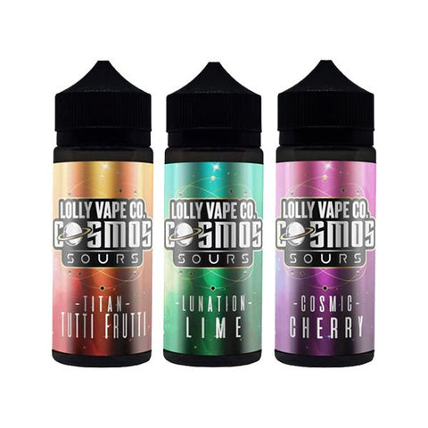 Lolly Vape Co Cosmos Sours 100ml Shortfill 0mg (80VG/20PG) - The Hemp Wellness Centre