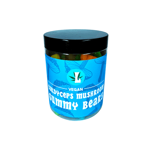 Loxa Beauty Vegan Cordyceps Mushroom Gummy Bears 8000mg - 400g Tub - The Hemp Wellness Centre