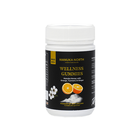 Manuka North Manuka Honey Orange, Tumeric & Ginger Wellness Gummies - 60 Gummies - THWC Ltd
