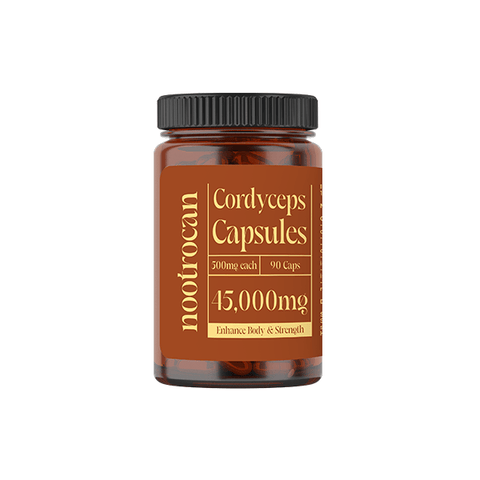 Nootrocan 45000mg Nootropic Vegan Mushroom Capsules - 90 Caps - THWC Ltd