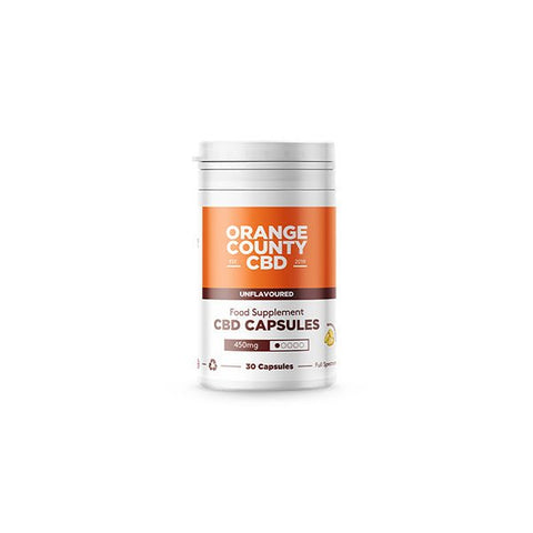 Orange County 450mg Full Spectrum CBD Capsules - 30 Caps - The Hemp Wellness Centre