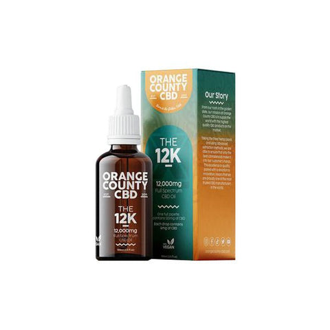 Orange County CBD 12000mg Full Spectrum CBD Oil - 100ml - The Hemp Wellness Centre