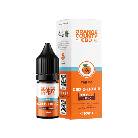 Orange County CBD 300mg Broad Spectrum CBD E-liquid 10ml (50VG/50PG) - The Hemp Wellness Centre