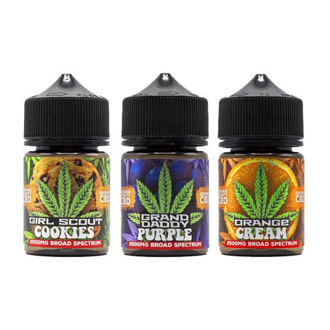 Orange County CBD Cali Range 2500mg CBD 50ml E-liquid (60VG/40PG) - The Hemp Wellness Centre