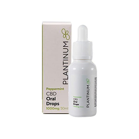 Plantinum CBD 1000mg CBD Peppermint Oral Drops - 30ml - The Hemp Wellness Centre