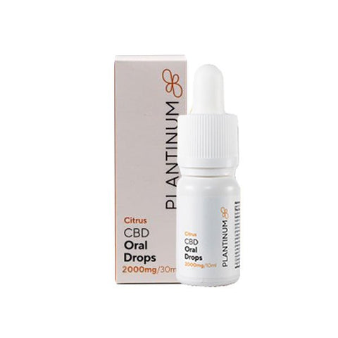 Plantinum CBD 2000mg CBD Citrus Oral Drops - 30ml - The Hemp Wellness Centre