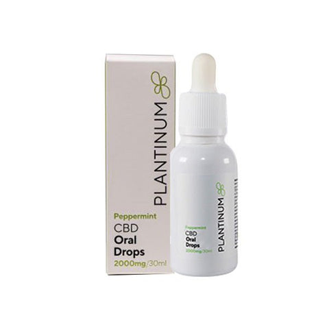 Plantinum CBD 2000mg CBD Peppermint Oral Drops - 30ml - The Hemp Wellness Centre